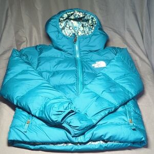 The North Face Reversible Turquoise Hooded Jacket